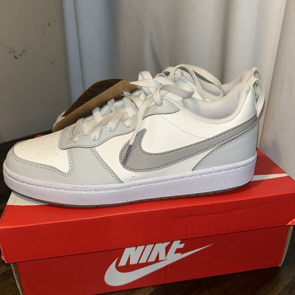 Nike Court Borough Low Recraft 7Y Sail/College Grey Photo Dust New W/Box - Picture 2 of 15